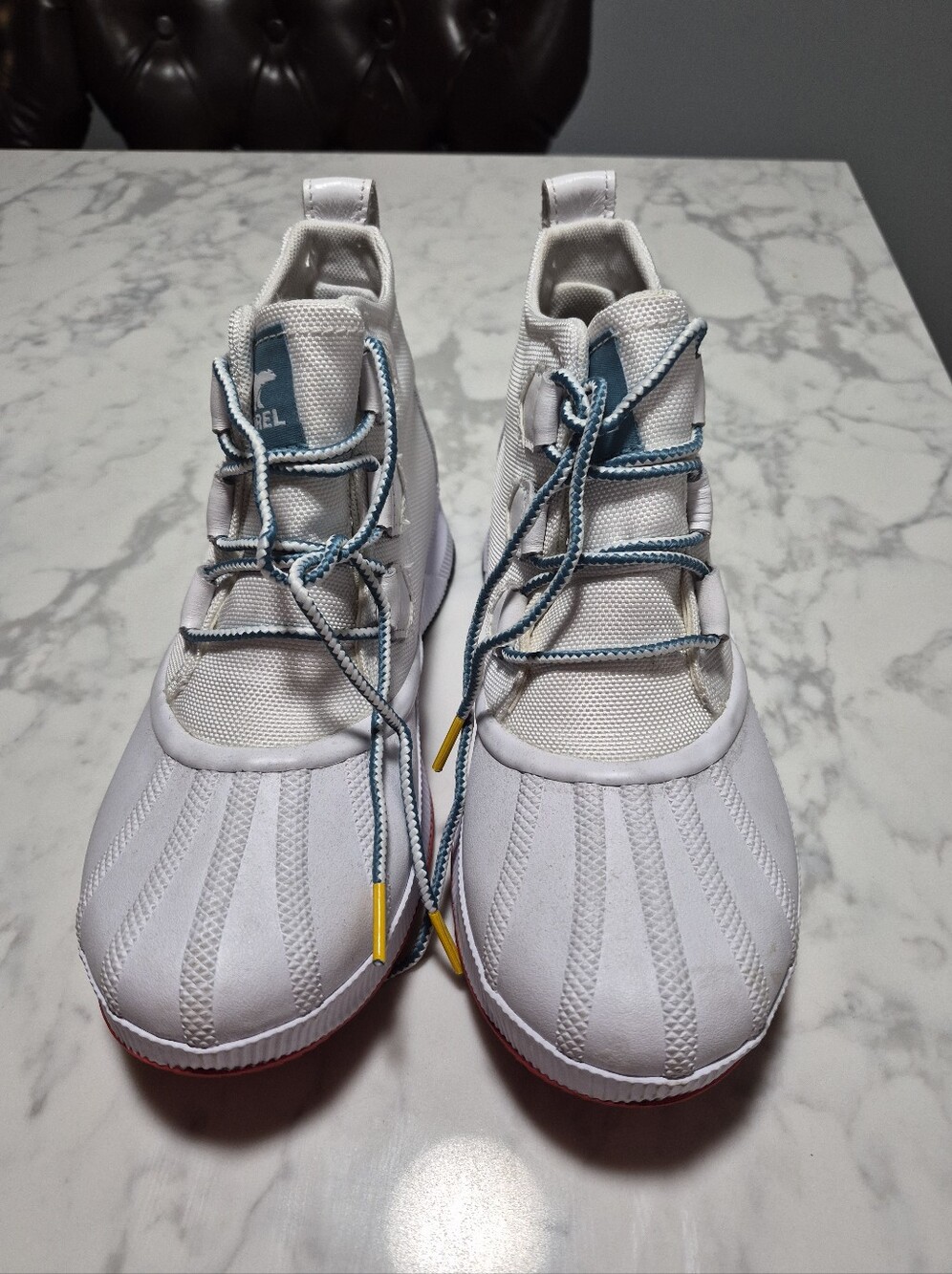 Sorel OUT N ABOUT III             White/cyber Yellow waterproof Booties